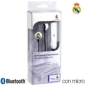 Auriculares bluetooth deportivos fútbol Real Madrid